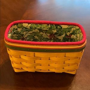 Longaberger Holiday Helper basket liner protector